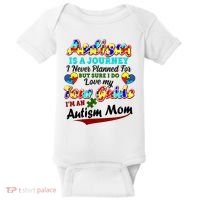 I'm An Autism Mom Tour Guide Quote Baby Bodysuit thumb 0