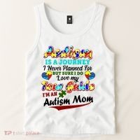 I'm An Autism Mom Tour Guide Quote Tank Top thumb 2