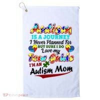 I'm An Autism Mom Tour Guide Quote Golf Towel thumb 0