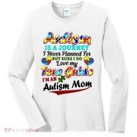 I'm An Autism Mom Tour Guide Quote Women's Long Sleeve Shirt thumb 0