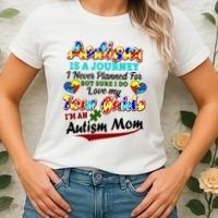 I'm An Autism Mom Tour Guide Quote Women's T-Shirt thumb 2