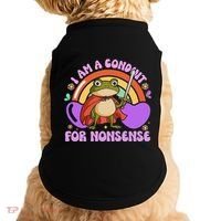 I Am A Conduit For Nonsense Funny Frog Knight Gift Doggie Tank thumb 0