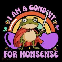 I Am A Conduit For Nonsense Funny Frog Knight Gift Coffee Mug thumb 5