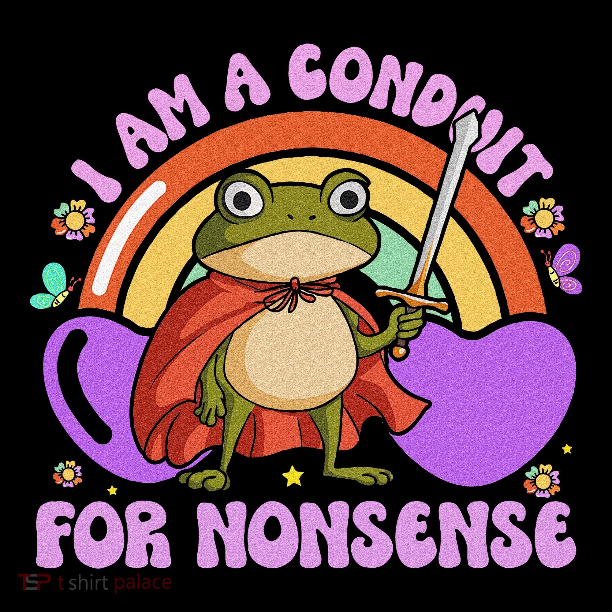 I Am A Conduit For Nonsense Funny Frog Knight Gift Coffee Mug