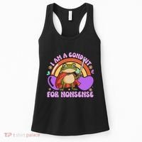 I Am A Conduit For Nonsense Funny Frog Knight Gift Women's Tank Top thumb 0