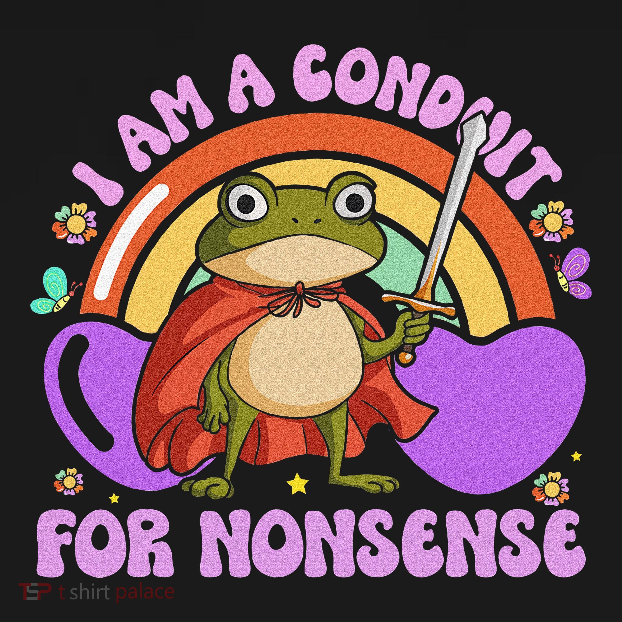 I Am A Conduit For Nonsense Funny Frog Knight Gift Women's Tank Top