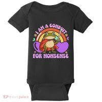 I Am A Conduit For Nonsense Funny Frog Knight Gift Baby Bodysuit thumb 0