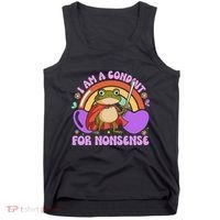 I Am A Conduit For Nonsense Funny Frog Knight Gift Tank Top thumb 0