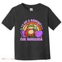 I Am A Conduit For Nonsense Funny Frog Knight Gift Toddler T-Shirt thumb 0