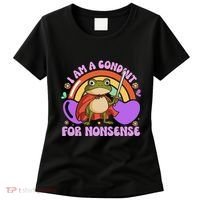I Am A Conduit For Nonsense Funny Frog Knight Gift Women's T-Shirt thumb 0