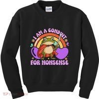 I Am A Conduit For Nonsense Funny Frog Knight Gift Kids Sweatshirt thumb 0
