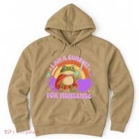 I Am A Conduit For Nonsense Funny Frog Knight Gift Hoodie thumb 0