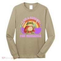I Am A Conduit For Nonsense Funny Frog Knight Gift Long Sleeve Shirt thumb 0