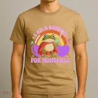I Am A Conduit For Nonsense Funny Frog Knight Gift T-Shirt thumb 3