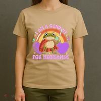 I Am A Conduit For Nonsense Funny Frog Knight Gift T-Shirt thumb 4