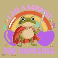 I Am A Conduit For Nonsense Funny Frog Knight Gift Mousepad thumb 1