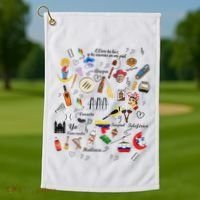 I Am A Proud Venezuelan Golf Towel thumb 1