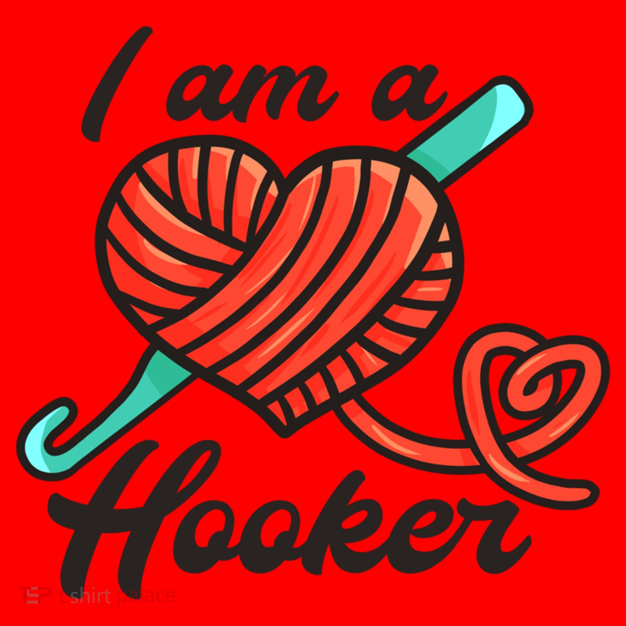 I Am A Hooker Crochet Crocheting Lover Yarn Dealer Cool Gift Santa Hat