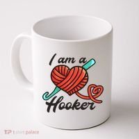 I Am A Hooker Crochet Crocheting Lover Yarn Dealer Cool Gift Coffee Mug thumb 0