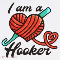 I Am A Hooker Crochet Crocheting Lover Yarn Dealer Cool Gift Women's Hoodie thumb 2