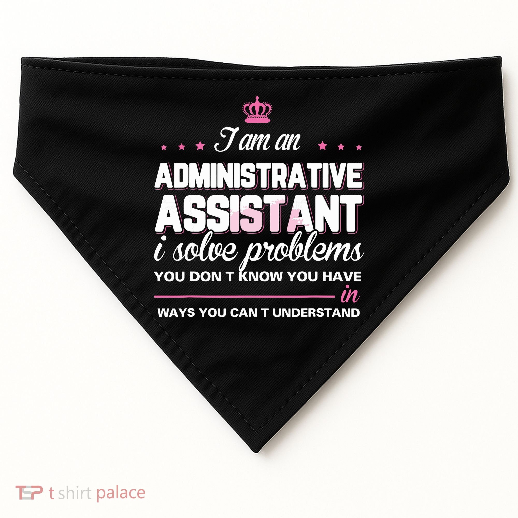 I Am An Administrative Assistant USA-Made Doggie Bandana