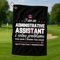 I Am An Administrative Assistant Golf Towel thumb 1
