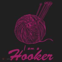 I Am A Hooker Funny Crocheting Crochet Lover Yarn Cool Gift Beanie thumb 2