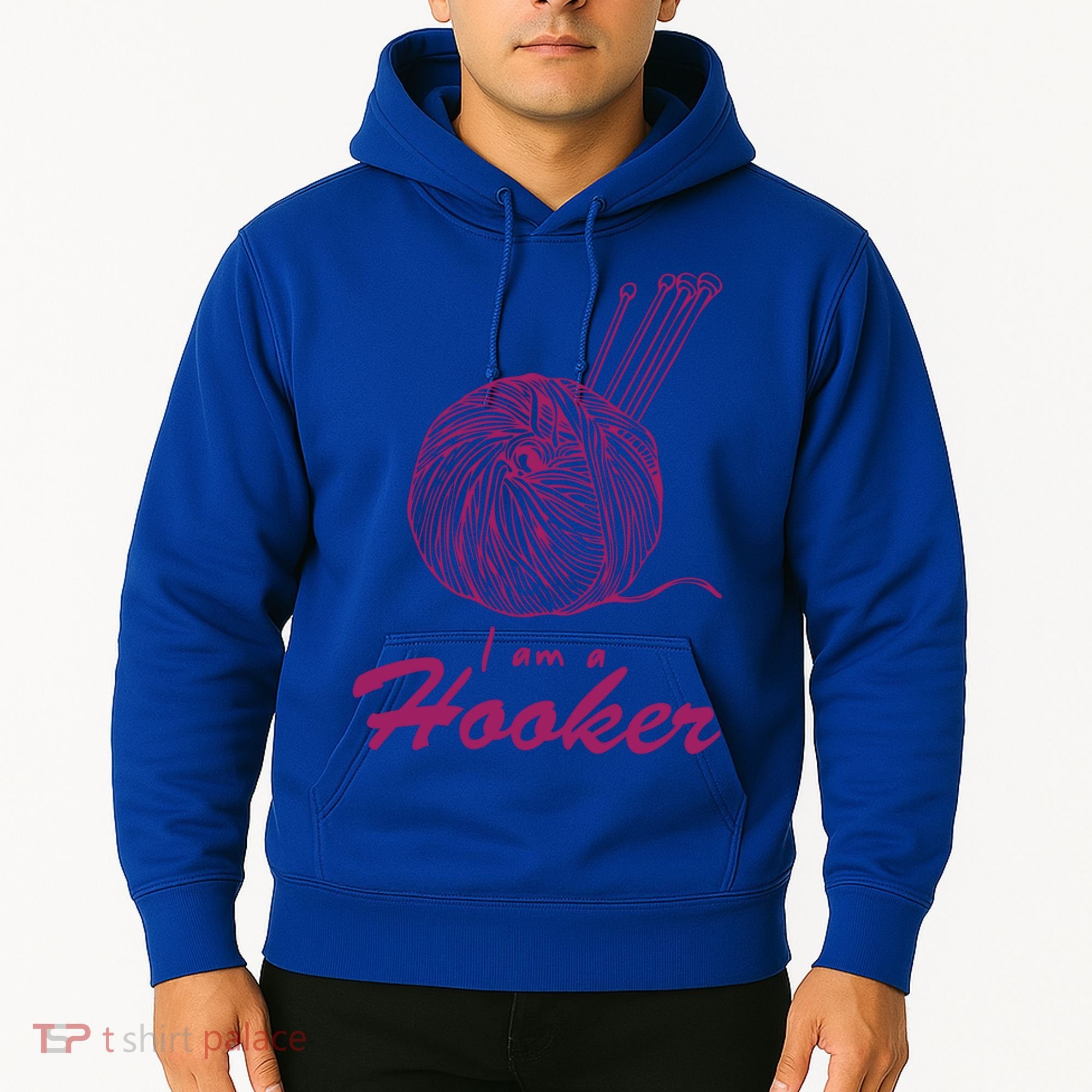 I Am A Hooker Funny Crocheting Crochet Lover Yarn Cool Gift Hoodie