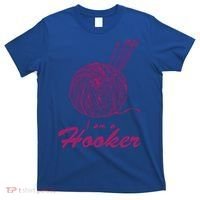 I Am A Hooker Funny Crocheting Crochet Lover Yarn Cool Gift T-Shirt thumb 0