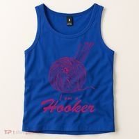 I Am A Hooker Funny Crocheting Crochet Lover Yarn Cool Gift Tank Top thumb 2