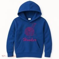 I Am A Hooker Funny Crocheting Crochet Lover Yarn Cool Gift Kids Hoodie thumb 0
