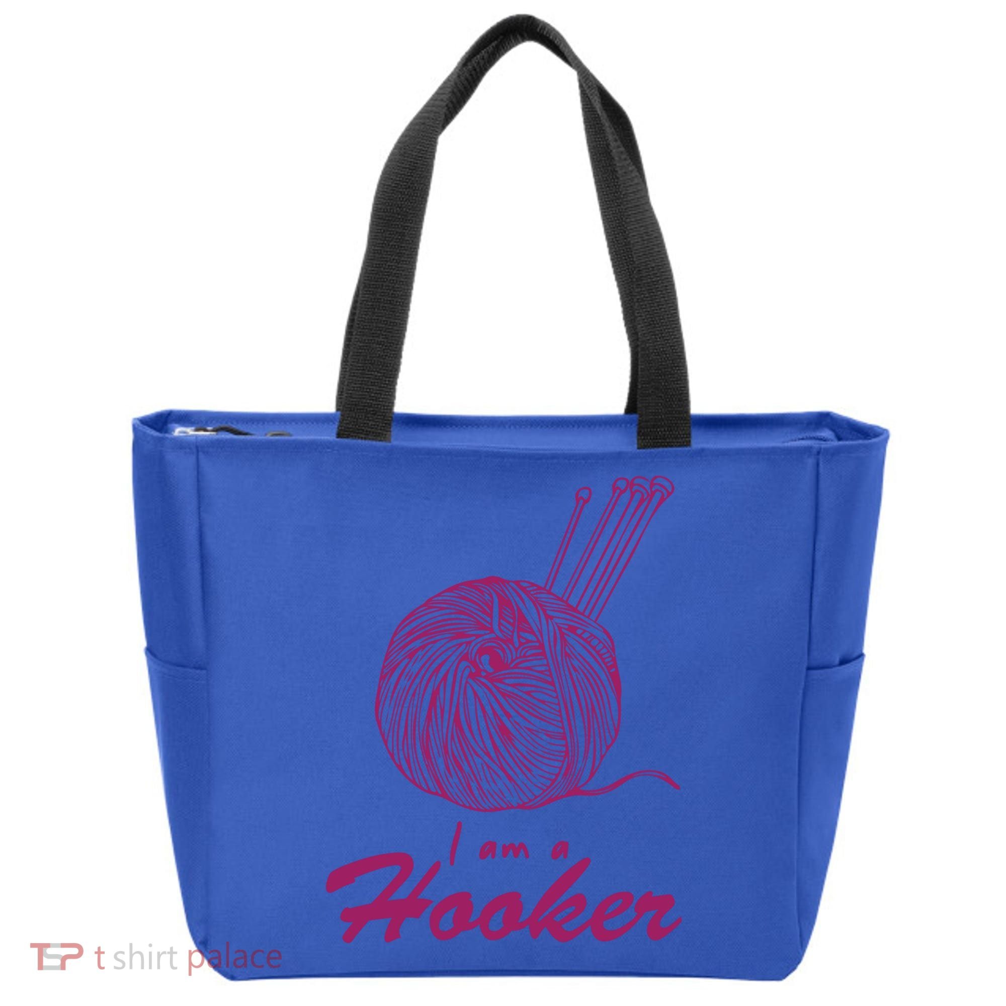 I Am A Hooker Funny Crocheting Crochet Lover Yarn Cool Gift Tote Bag