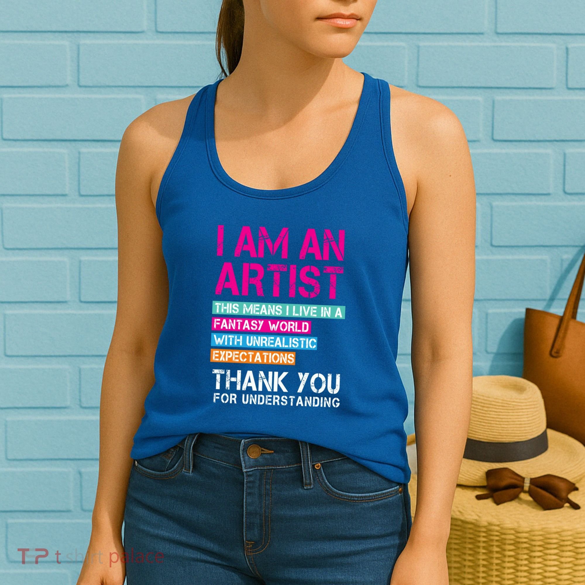 I'm An Artist Cool Gift Thant Means I Live In A Fantasy World Great Gift Women's Tank Top