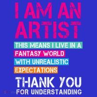 I'm An Artist Cool Gift Thant Means I Live In A Fantasy World Great Gift Women's Tank Top thumb 5