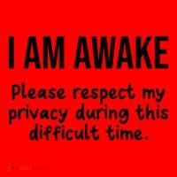 I Am Awake Please Respect My Privacy Funny Sarcastic Ironic Santa Hat thumb 1