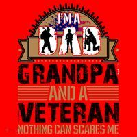 I Am A Dad Grandpa And A Veteran Nothing Can Scares Me Santa Hat thumb 1