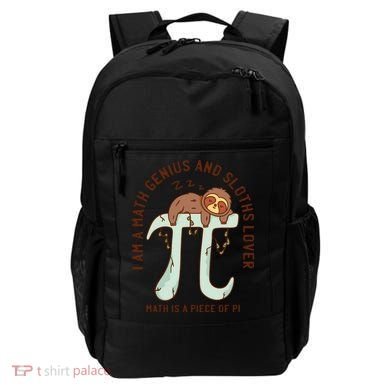 I Am A Math Genius And Sloths Lover Math Is A Piece Of Pi Backpack