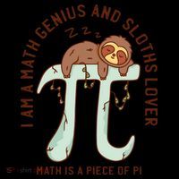 I Am A Math Genius And Sloths Lover Math Is A Piece Of Pi Coffee Mug thumb 5