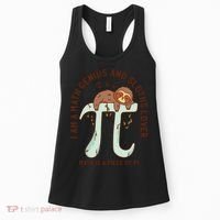 I Am A Math Genius And Sloths Lover Math Is A Piece Of Pi Women's Tank Top thumb 0