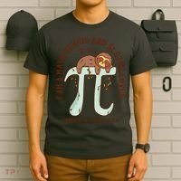 I Am A Math Genius And Sloths Lover Math Is A Piece Of Pi T-Shirt thumb 6