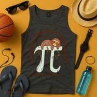 I Am A Math Genius And Sloths Lover Math Is A Piece Of Pi Tank Top thumb 4