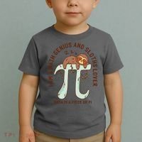 I Am A Math Genius And Sloths Lover Math Is A Piece Of Pi Toddler T-Shirt thumb 2