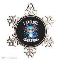 I Ask Axolotl Questions Funny  Cute Salamander  Ornament thumb 0