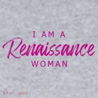 I Am A Renaissance Woman Women's Racerback Cropped Tank thumb 2