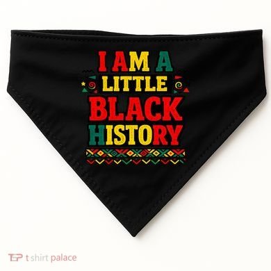I Am A Little Black History USA-Made Doggie Bandana