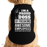 I Am A Proud Boss Of Freaking Awesome Employees Doggie Tank thumb 0