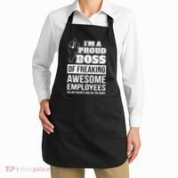 I Am A Proud Boss Of Freaking Awesome Employees Apron thumb 2