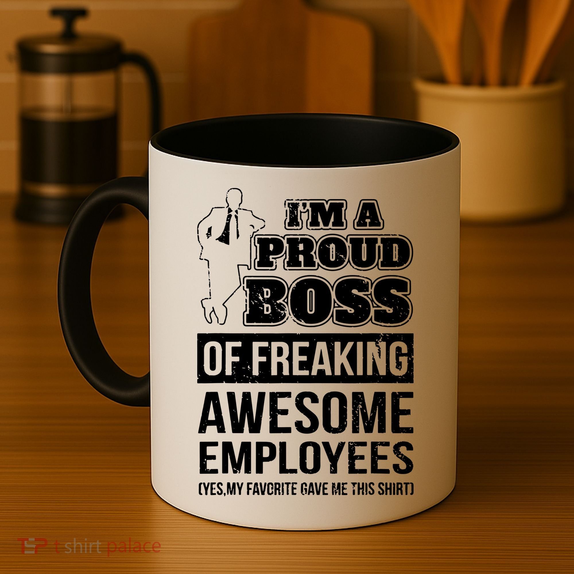 I Am A Proud Boss Of Freaking Awesome Employees Coffee Mug