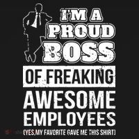 I Am A Proud Boss Of Freaking Awesome Employees Women's Hoodie thumb 2