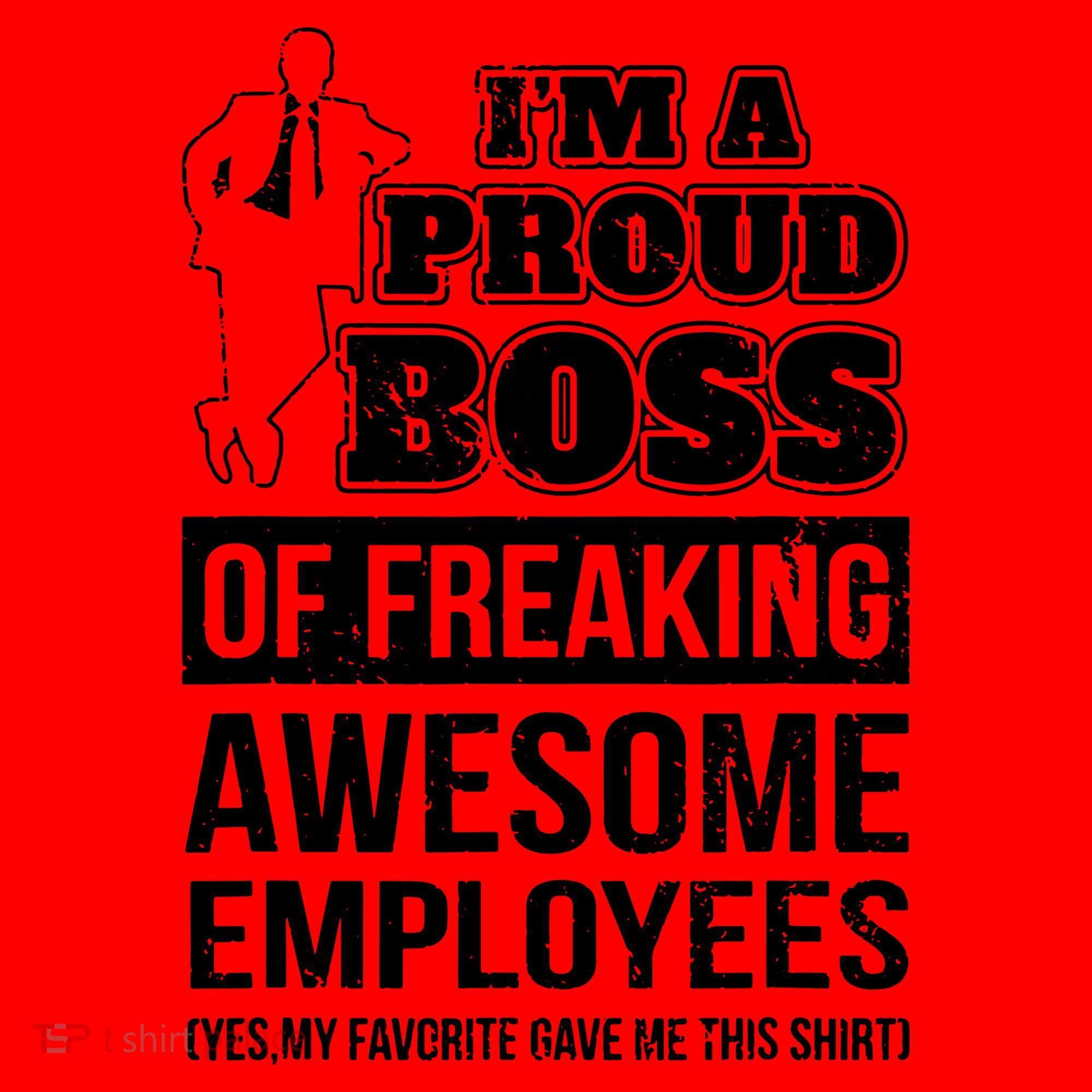 I Am A Proud Boss Of Freaking Awesome Employees Santa Hat